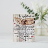 Auf mein Geschenk für mein Ehemännchen Design | Li Einladung (Stehend Vorderseite)