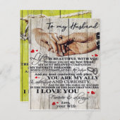 Auf mein Geschenk für mein Ehemännchen Design | Li Einladung (Vorne/Hinten)