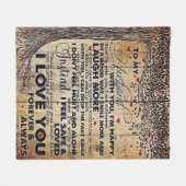 Auf mein Geschenk für mein Ehemännchen Design | Li Fleecedecke (Vorderseite (Horizontal))