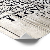 Auf mein Geschenk für mein Ehemännchen Design | Li Poster (Ecke)