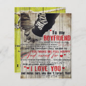 Auf mein Männergeschenk, Personalisiertes Geschenk Einladung (Vorne/Hinten)