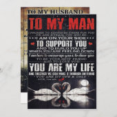 Auf mein Männergeschenk, Personalisiertes Geschenk Feiertagskarte (Vorne/Hinten)