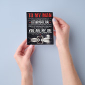 Auf mein Männergeschenk, Personalisiertes Geschenk Flyer (Gruppe)