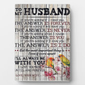 Auf mein Männergeschenk, Personalisiertes Geschenk Fotoplatte (Vorderseite)