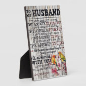 Auf mein Männergeschenk, Personalisiertes Geschenk Fotoplatte (Seite)