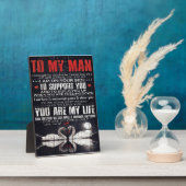 Auf mein Männergeschenk, Personalisiertes Geschenk Fotoplatte (Seite)