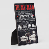 Auf mein Männergeschenk, Personalisiertes Geschenk Fotoplatte (Seite)