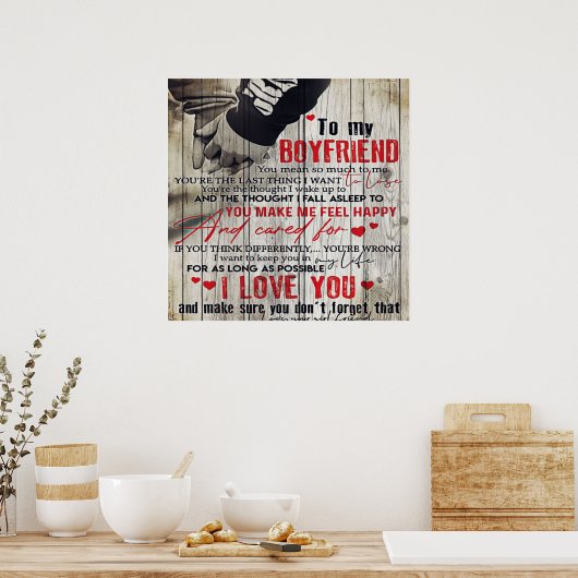 Auf mein Männergeschenk, Personalisiertes Geschenk Poster (Küche)