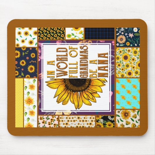 Auf mein Oma-Geschenk, Großmutter-Geschenk, Sonnen Mousepad (Vorne)