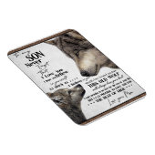 Auf mein Sohn Geschenk, Mama und Sohn, Liebe Brief Magnet (Rechte Seite)