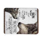 Auf mein Sohn Geschenk, Mama und Sohn, Liebe Brief Magnet (Horizontal)