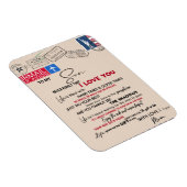 Auf mein Sohn Geschenk, Mama und Sohn, Liebe Brief Magnet (Rechte Seite)