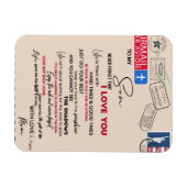 Auf mein Sohn Geschenk, Mama und Sohn, Liebe Brief Magnet (Horizontal)