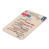 Auf mein Sohn Geschenk, Mama und Sohn, Liebe Brief Magnet (Linke Seite)