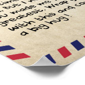 Auf mein Sohn Geschenk, Mama und Sohn, Liebe Brief Poster (Ecke)