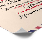 Auf mein Sohn Geschenk, Mama und Sohn, Liebe Brief Poster (Ecke)