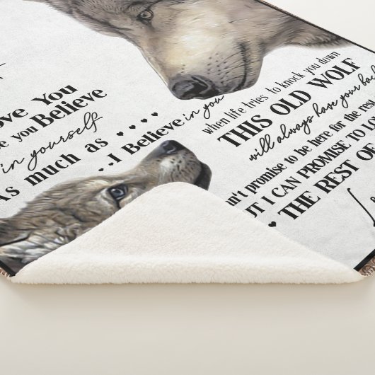 Auf mein Sohn Geschenk, Mama und Sohn, Liebe Brief Sherpadecke (3/4)