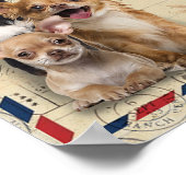 Auf mein Tante-Hund-Blume-Geschenk, Tante-Geburtst Poster (Ecke)