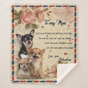 Auf mein Tante-Hund-Blume-Geschenk, Tante-Geburtst Sherpadecke
