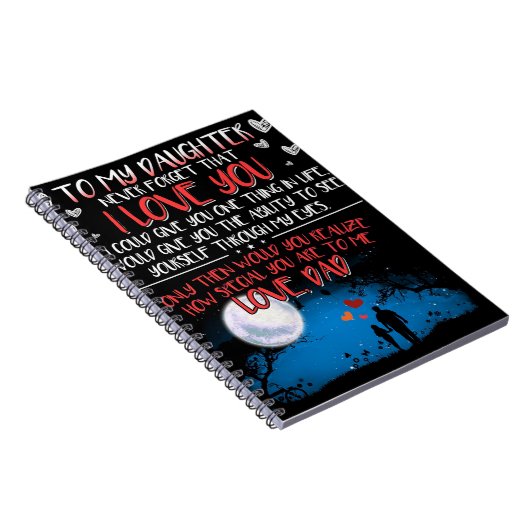 Auf mein Tochtergeschenk | Bestes Familiengeschenk Notizblock (Rechte Seite)