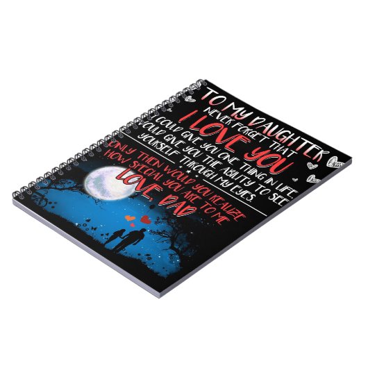 Auf mein Tochtergeschenk | Bestes Familiengeschenk Notizblock (Linke Seite)