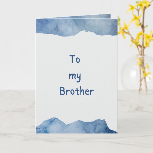 Auf meine Brother Siblons Day Card Karte (Gelbe Blume)