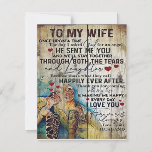 Auf meine Ehefrau Geschenk   Holiday Funny Gift Einladung