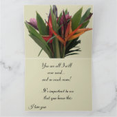 AUF MEINE EINE IN MILLIONEN KARTE (Innenseite)