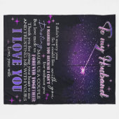 Auf meine Handballdekoration, Liebe zitiert Buchst Fleecedecke (Vorderseite (Horizontal))