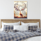 Auf meine Handschrift-Dekoration | Geschenk für Eh Leinwanddruck (Insitu (Schlafzimmer))