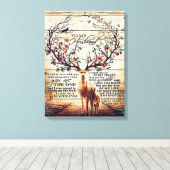 Auf meine Handschrift-Dekoration | Geschenk für Eh Leinwanddruck (Insitu (Holzboden))