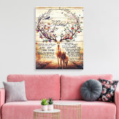 Auf meine Handschrift-Dekoration | Geschenk für Eh Leinwanddruck (Insitu (Wohnzimmer))