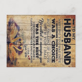 Auf meine Husband-Dekoration | Jubiläumsveranstalt Ankündigungspostkarte (Vorderseite)