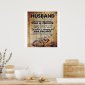 Auf meine Husband-Dekoration | Jubiläumsveranstalt Poster (Küche)