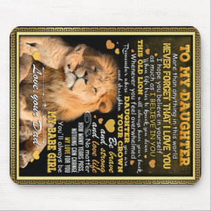 Auf meine Löwe Ehefrau Geburtstagsgeschenk, Liebe  Mousepad