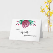 Auf meine Mama Hochzeitstagskarte Karte (Gelbe Blume)