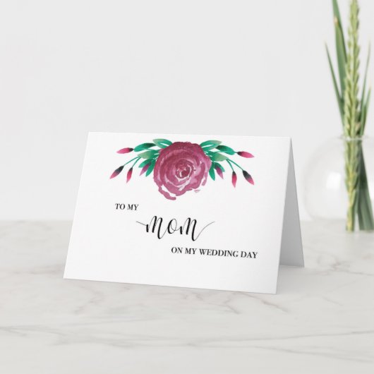 Auf meine Mama Hochzeitstagskarte Karte (Vorderseite)