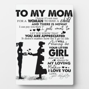 Auf meine Mama Wohngestaltung Geschenk für Urlau Fotoplatte