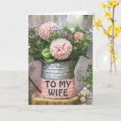 AUF MEINE PHANTASTISCHE **EHEFRAU** GEBURTSTAGSKAR KARTE (Gelbe Blume)