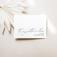 "Auf meine Schwiegermutter am Hochzeitstag"-Karte