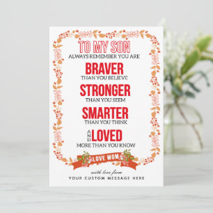 Auf meine Son Inspiration Custom Card Feiertagskarte