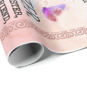 Auf meine Tante von Niece Blume Lover Geschenk Geschenkpapier (Rolleneckpunkt)