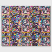 Auf meine Tarot-Karten für das Telefon eingestellt Geschenkpapier (Flach)