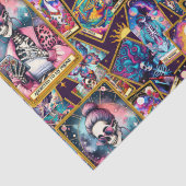Auf meine Tarot-Karten für das Telefon eingestellt Seidenpapier (Detail)