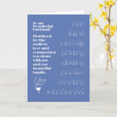 Auf meine wunderbare Ehemannskarte Karte (Gelbe Blume)