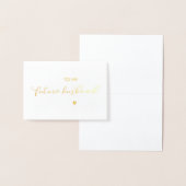 Auf meine zukünftige Hochzeitskarte Folienkarte (Anzeige)