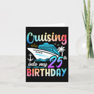 Auf meinem 25. Geburtstag 25 Jahre alt Karte