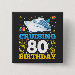Auf meinem 80 Geburtstagsparty Square Button