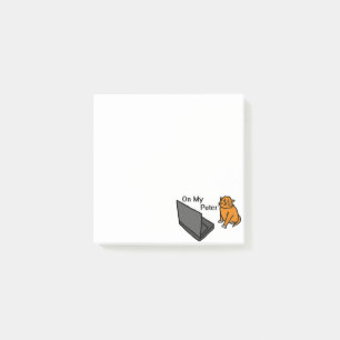 Auf meinem Computer Lustige Computer Orange Katze Post-it Klebezettel