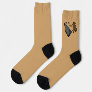 Auf meinem Computer Lustiges Computer Braunkatze M Socken